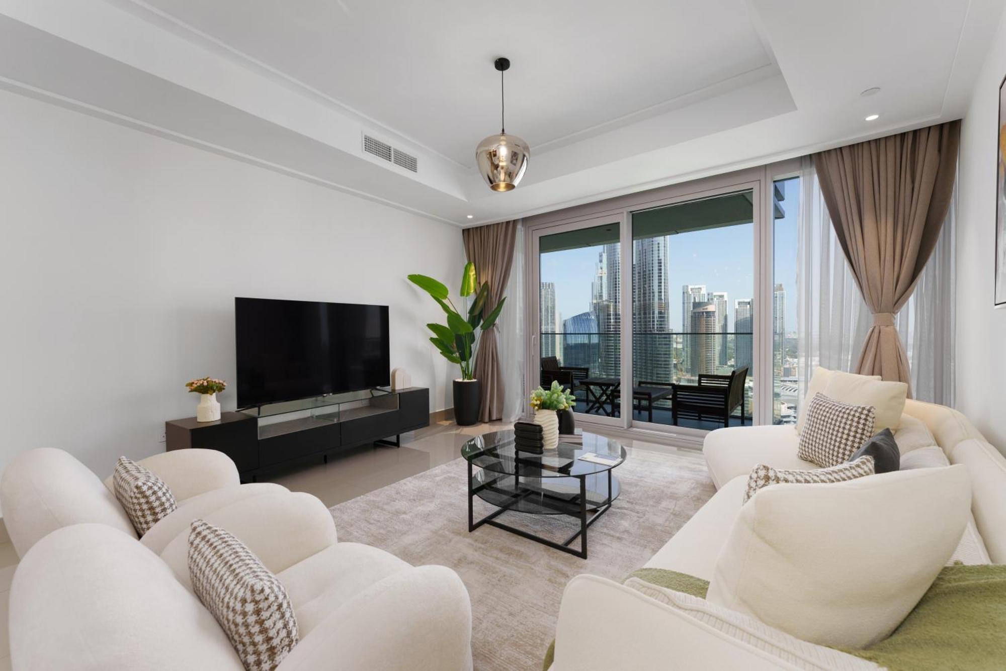 Maison Privee - Ultimate Living With Front-Row Views Of Burj Khalifa & Dubai Fountains Esterno foto